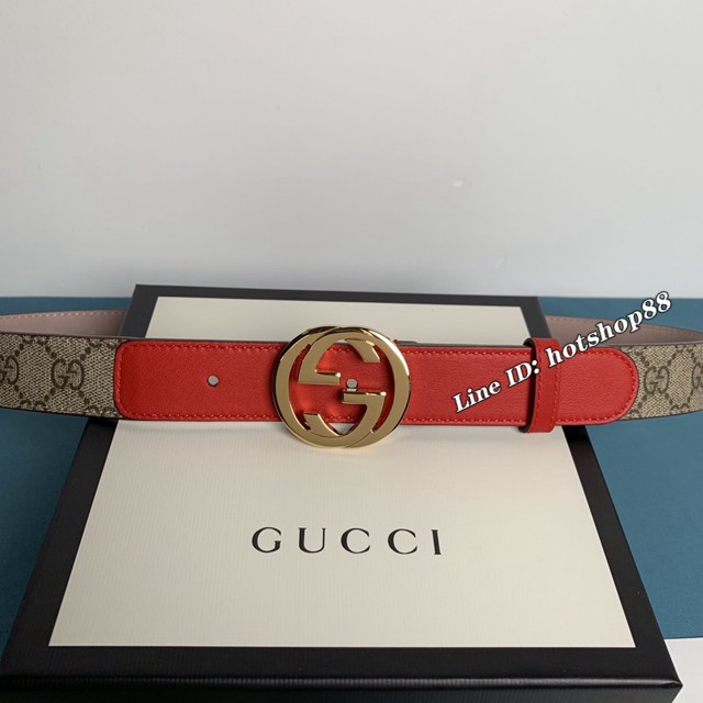 Gucci經典皮帶 古奇GGSupreme小牛皮腰帶 古奇2020早春新款  jjp1561